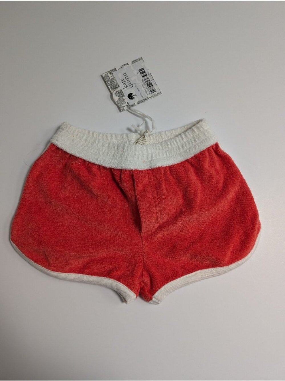 Kate Quinn Organic Cotton Terry Cloth Emberglow Retro Track Shorts 3T Swim